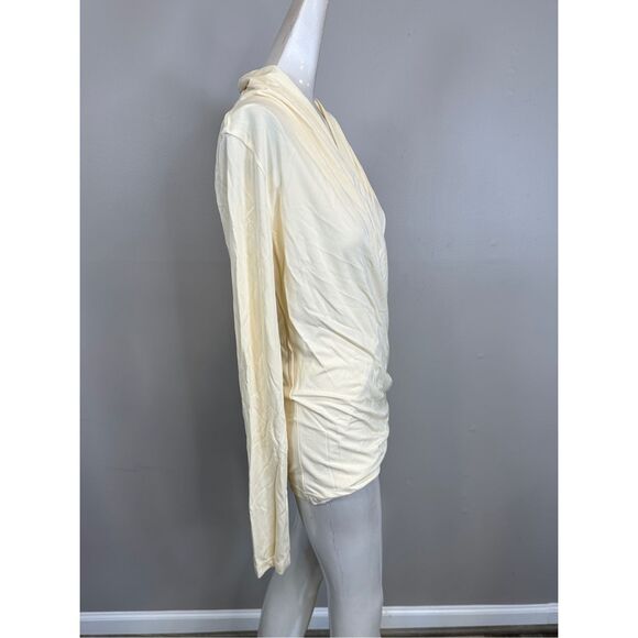 Toteme Stretch-Jersey Wrap Top Size S $490 - Picture 8 of 10